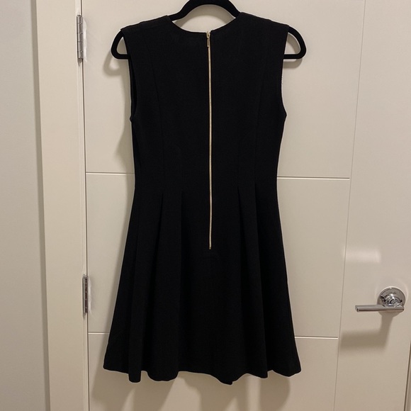 Dynamite Black Pleated A-line Mini Dress - Picture 2 of 2
